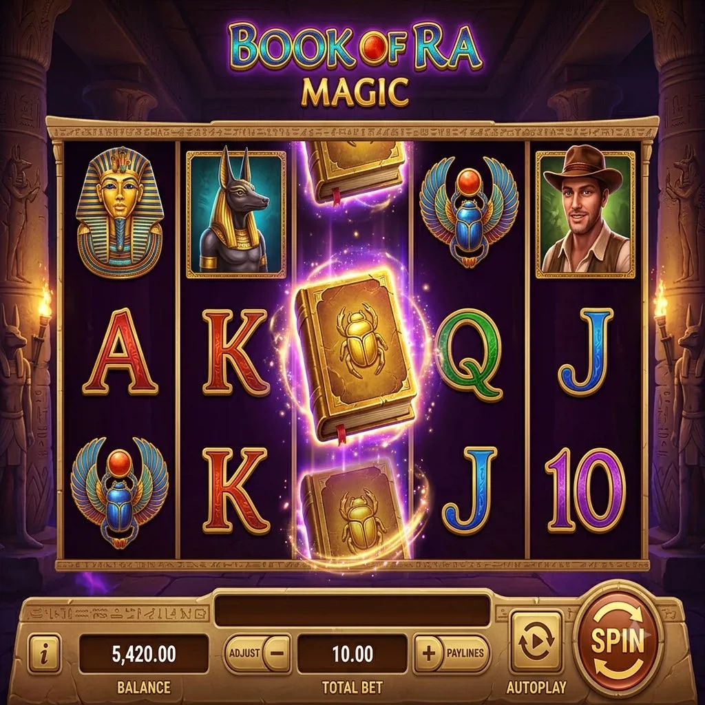 Магическая версия Book of Ra Magic с расширяющимися символами