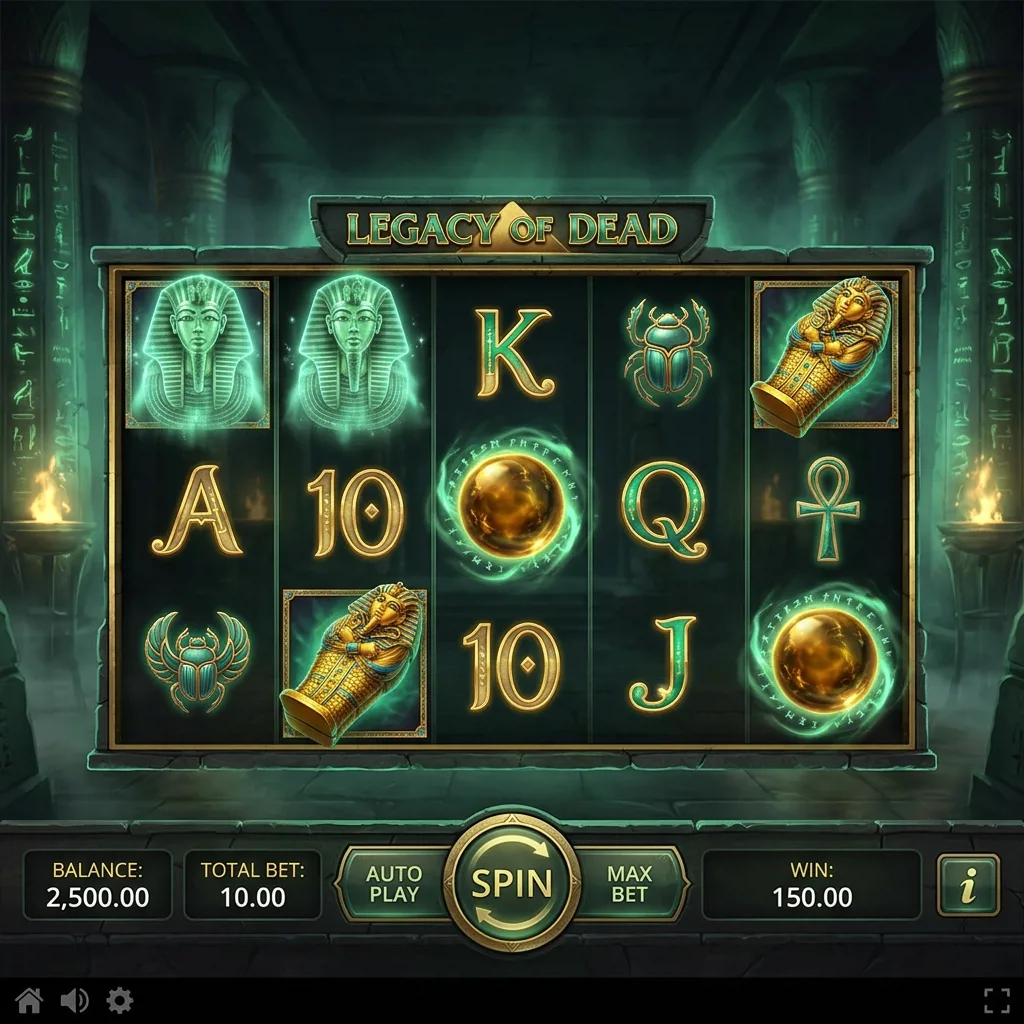 Legacy of Dead — продолжение линейки египетских слотов