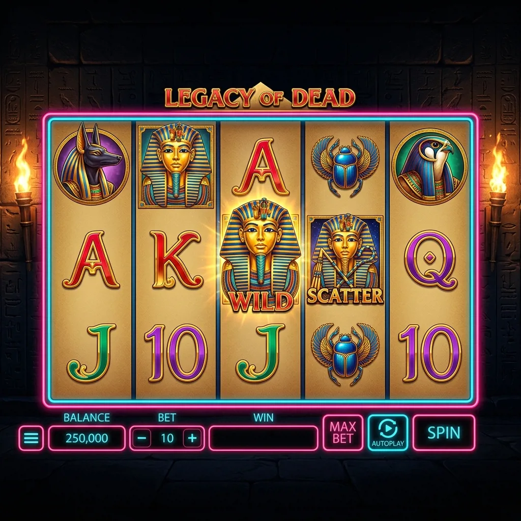 Слот Legacy of Dead с бонусными вращениями