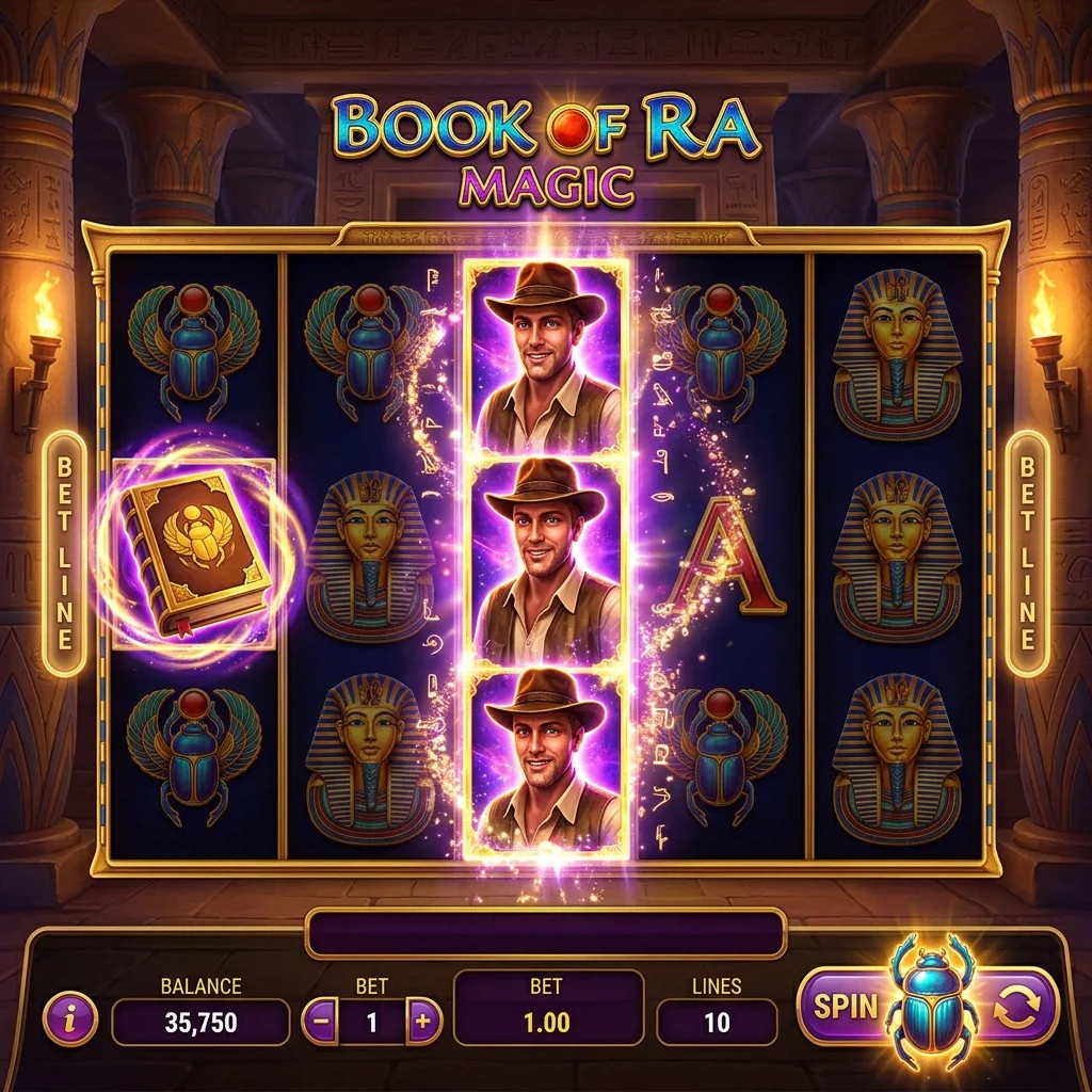 Book of Ra Magic с расширяющимися символами