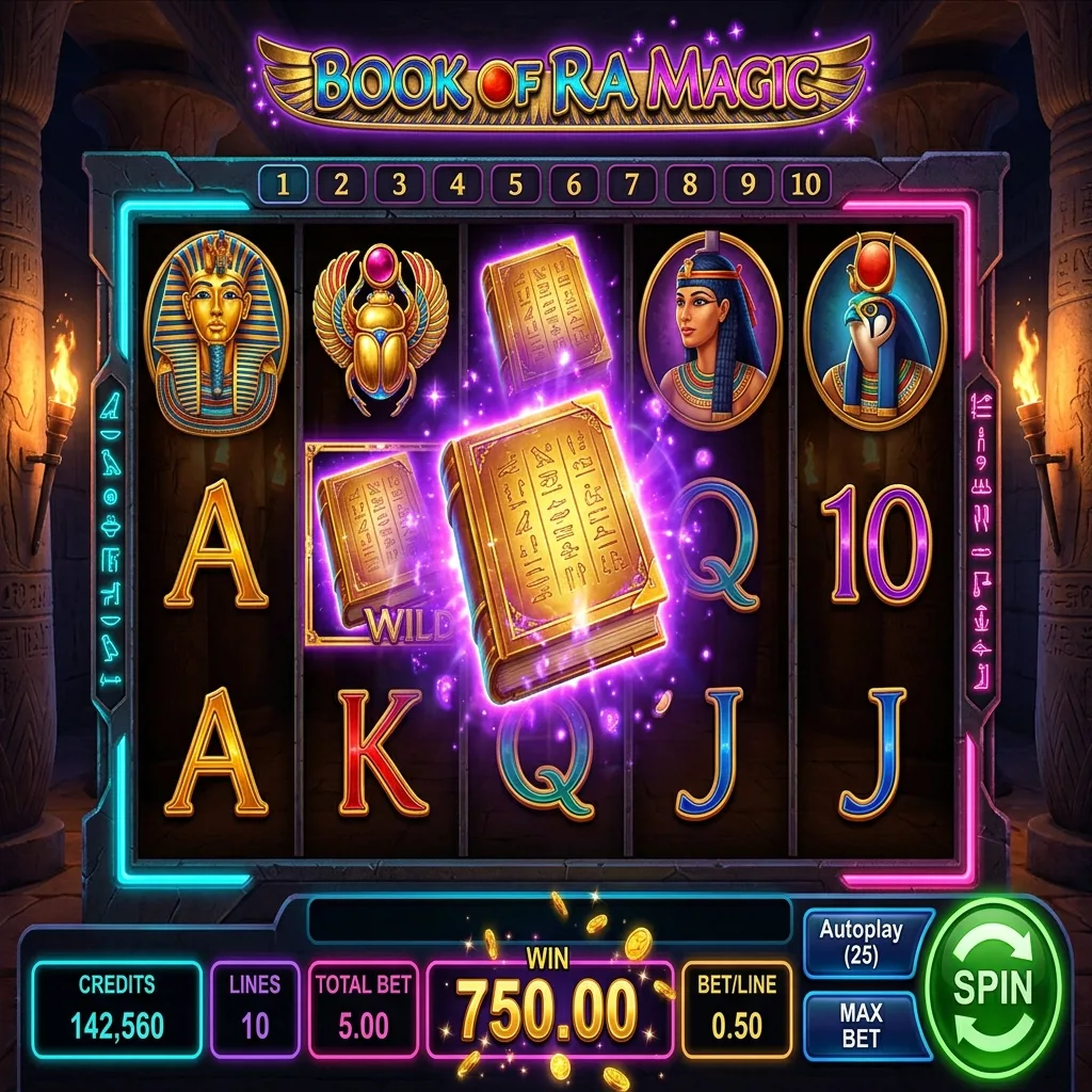Слот Book of Ra Magic — расширенная египетская магия